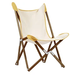 Telami Outdoor Chairs & Stools<Tripolina Armchair in Cream and Mustard Yellow