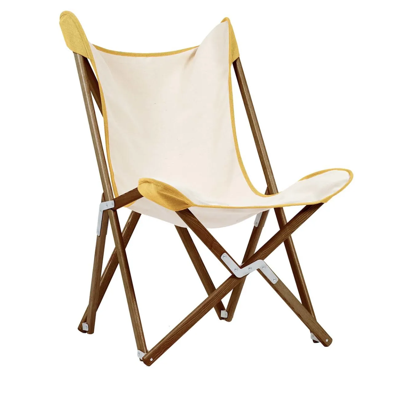 Telami Outdoor Chairs & Stools<Tripolina Armchair in Cream and Mustard Yellow