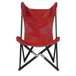 Telami Outdoor Chairs & Stools<Tripolina Armchair in Red Leather