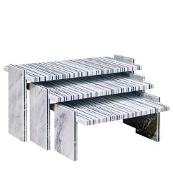 Budri Nesting Tables<Trittico-San Modular Coffee Table by Gwenael Nicolas