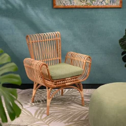 Mila Maurizi Armchairs<Tropika Manao & Manila Cane Armchair With Cushion