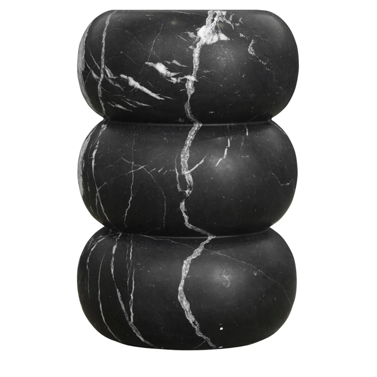 Etamorph Coffee Tables<Tubby Nero Marquina Stone Side Table