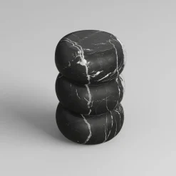 Etamorph Coffee Tables<Tubby Nero Marquina Stone Side Table
