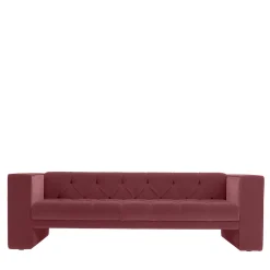 Domingo Salotti Sofas<Tubby Red Tufted Sofa