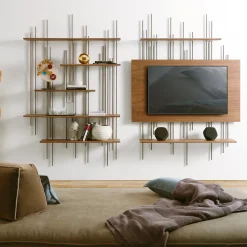 Pacini & Cappellini Bookcases<Tube Bookcase by Norberto Delfinetti
