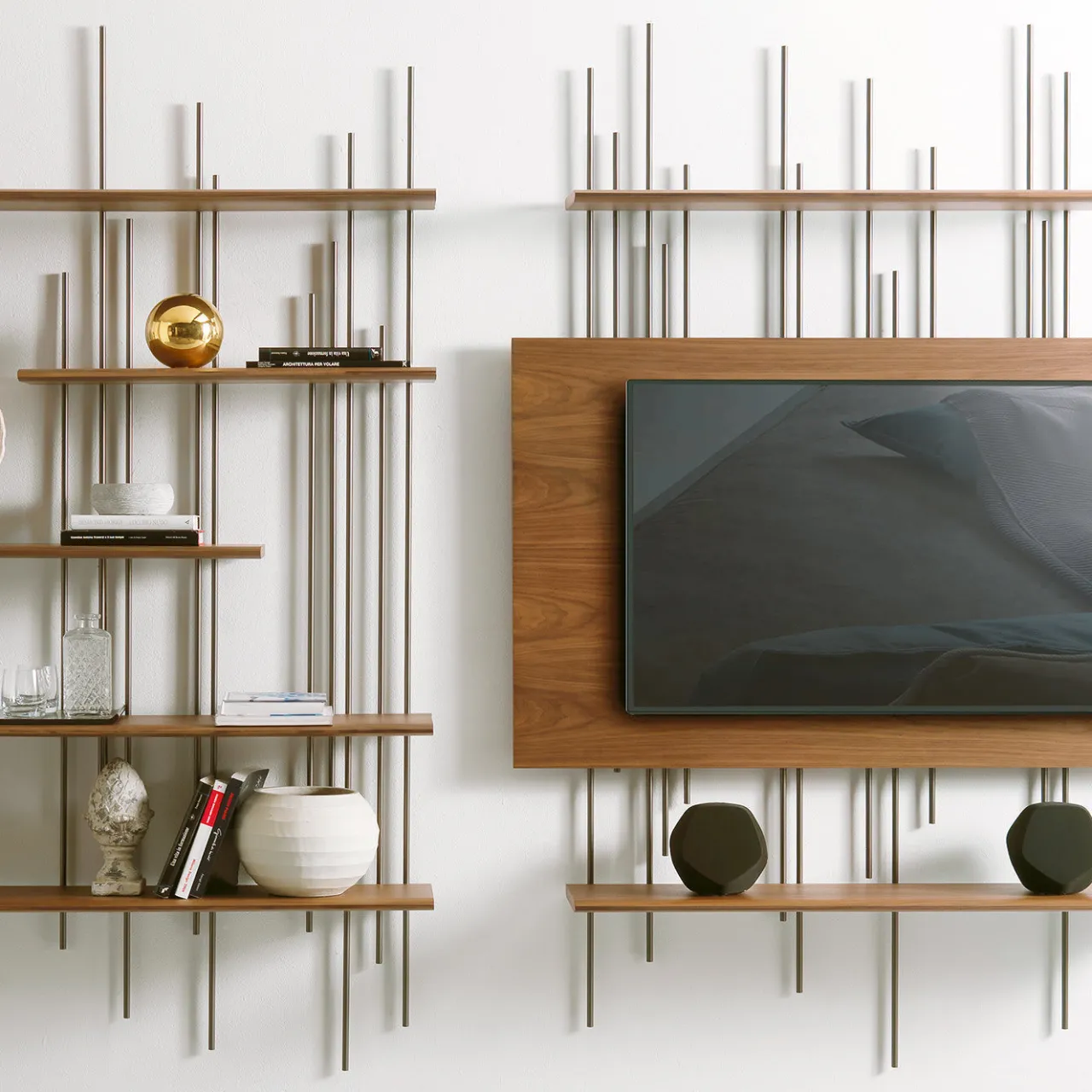 Pacini & Cappellini Bookcases<Tube Bookcase by Norberto Delfinetti