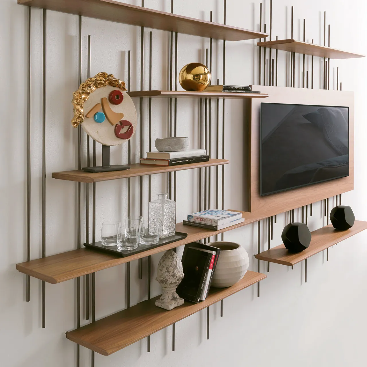 Pacini & Cappellini Bookcases<Tube Bookcase by Norberto Delfinetti