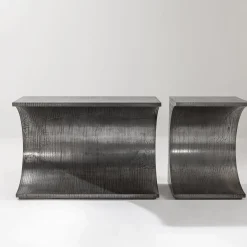 Laura Meroni Consoles<Tube Gray Metal Console