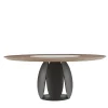 Morica Design Dining Tables<Tulipano Canaletto walnut and Calacatta Ceramic Dining Table