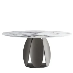 Morica Design Dining Tables<Tulipano Large Round Trinity Marble-Effect Table