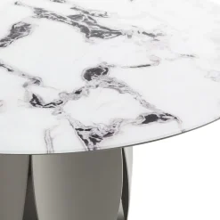 Morica Design Dining Tables<Tulipano Large Round Trinity Marble-Effect Table