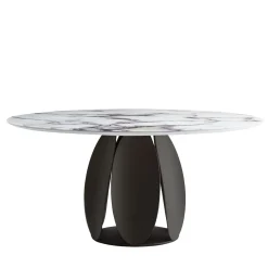 Morica Design Dining Tables<Tulipano Round Trinity-Marble-Effect Table