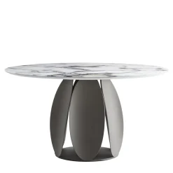 Morica Design Dining Tables<Tulipano Small Round Trinity Marble-Effect Table