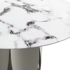 Morica Design Dining Tables<Tulipano Small Round Trinity Marble-Effect Table