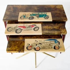 Extroverso Nesting Tables<Tura Collection Nesting Tables by Aldo Tura & Alessandro Mendini