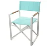 Marricreo Outdoor Chairs & Stools<Turquoise & White Aluminum Director's Chair