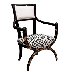 Hebanon Fratelli Basile - 1830 Lounge Chairs<Twin Armchair