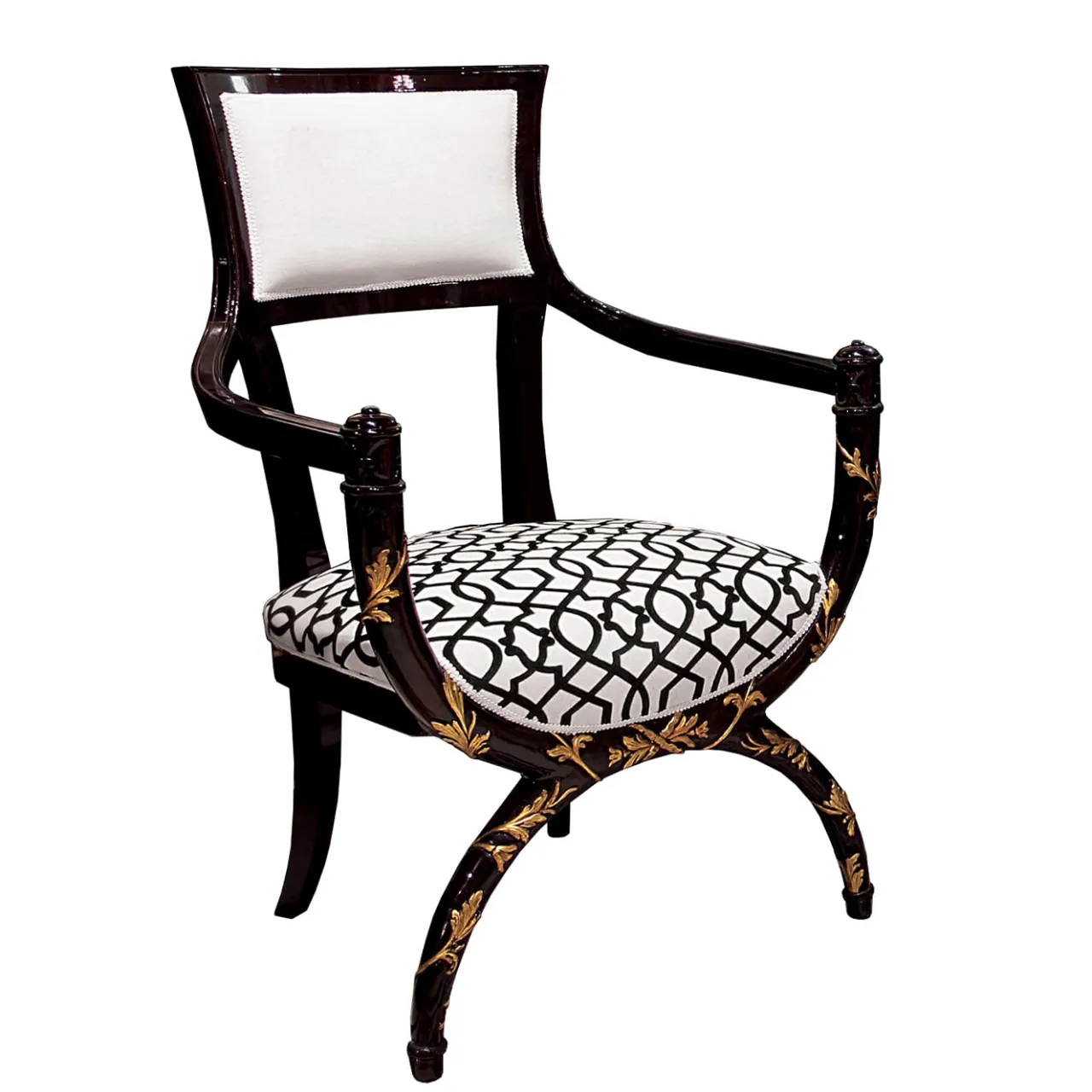 Hebanon Fratelli Basile - 1830 Lounge Chairs<Twin Armchair