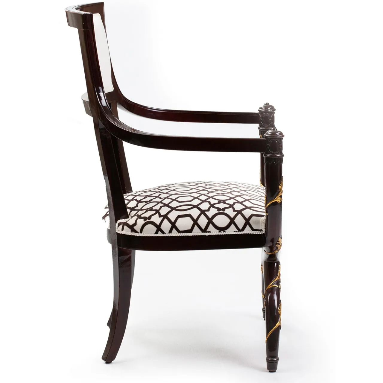 Hebanon Fratelli Basile - 1830 Lounge Chairs<Twin Armchair