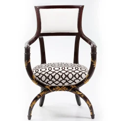 Hebanon Fratelli Basile - 1830 Lounge Chairs<Twin Armchair