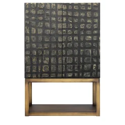 BottegaNera Furniture Cabinets<Two Door Wood Textured Cabinet