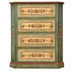 Vangelista 1960 Dressers<Tyrolean Polychrome Floral Chest of Drawers