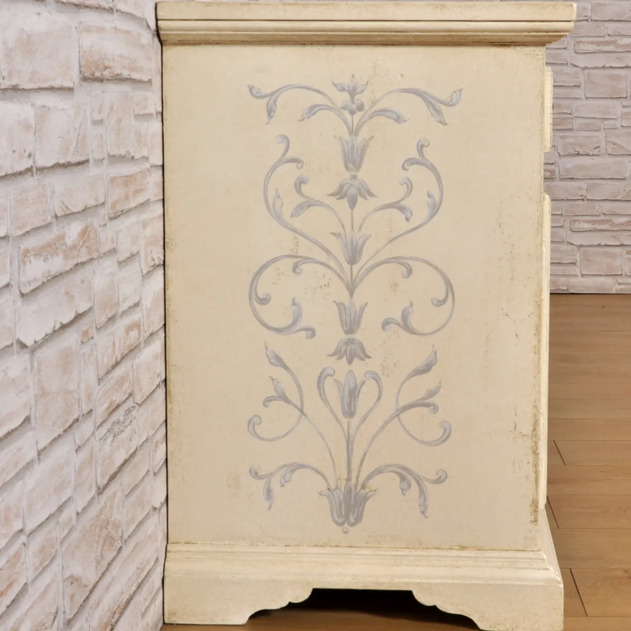 Vangelista 1960 Sideboards Buffets<Tyrolean Style Hand-painted Wood Sideboard