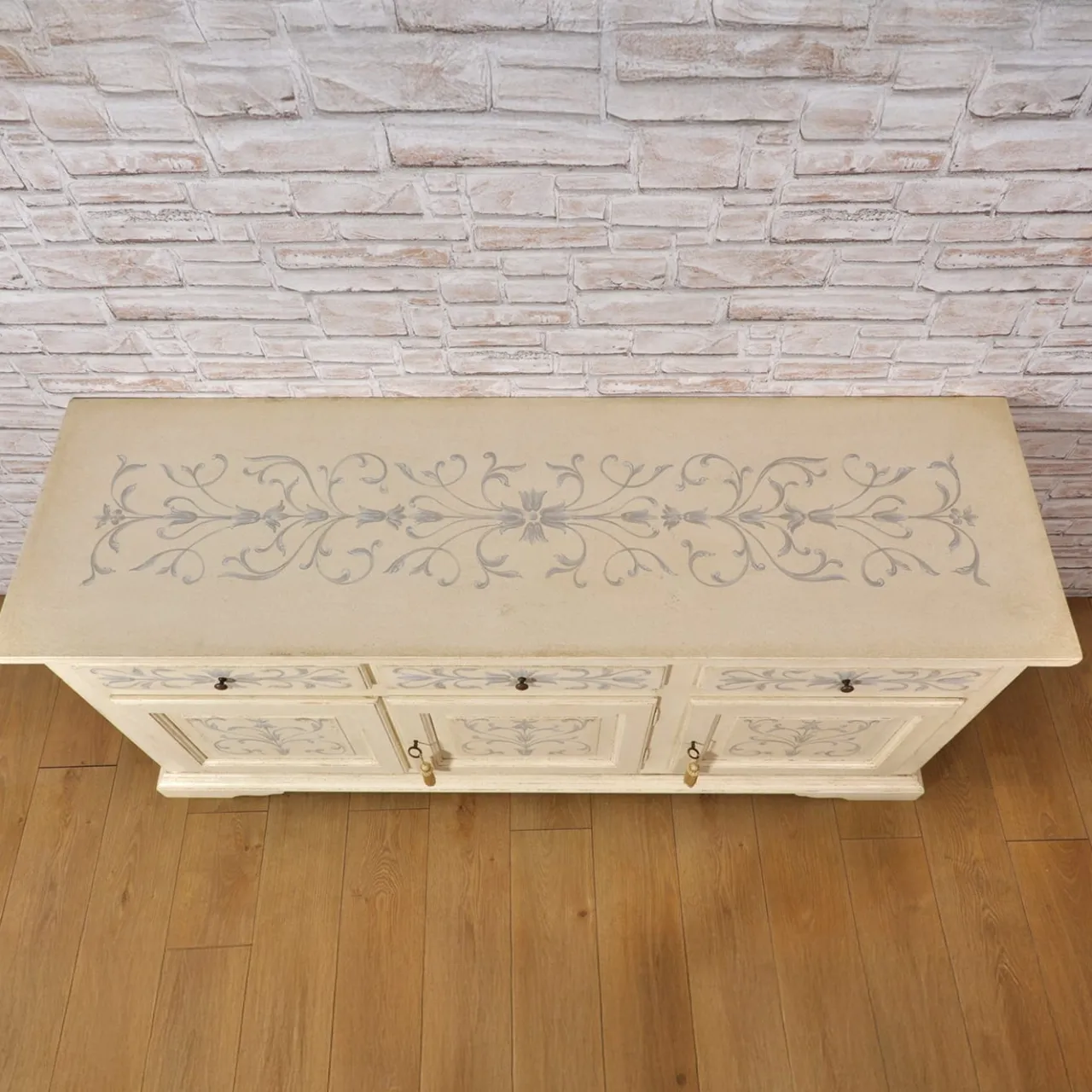 Vangelista 1960 Sideboards Buffets<Tyrolean Style Hand-painted Wood Sideboard