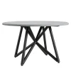 Veltha Outdoor Stone Design Outdoor Dining Tables<Uni 130 gray peperino stone outdoor dining table