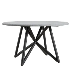 Veltha Outdoor Stone Design Outdoor Dining Tables<Uni 130 gray peperino stone outdoor dining table