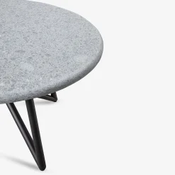 Veltha Outdoor Stone Design Outdoor Dining Tables<Uni 130 gray peperino stone outdoor dining table