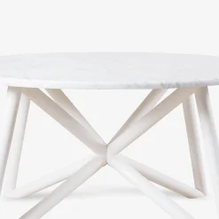 Veltha Outdoor Stone Design Outdoor Dining Tables<Uni 150 white marble outdoor dining table