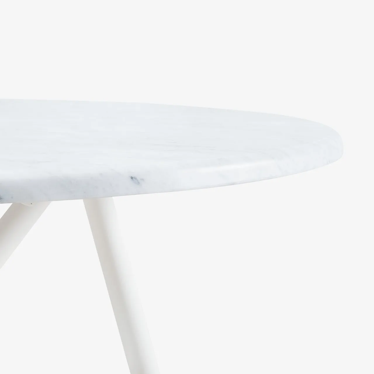 Veltha Outdoor Stone Design Outdoor Dining Tables<Uni 130 white marble outdoor dining table