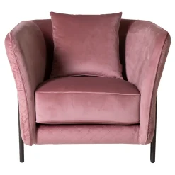 Mantellassi 1926 Armchairs<Universal pink velvet armchair