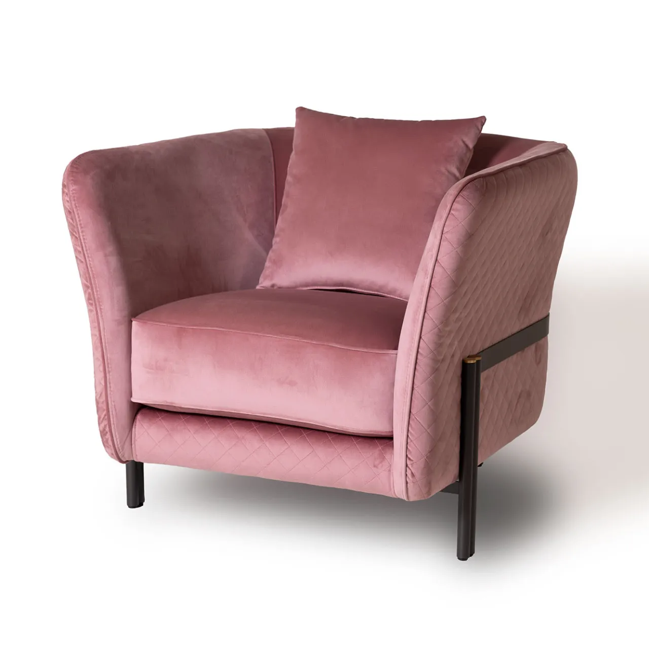 Mantellassi 1926 Armchairs<Universal pink velvet armchair