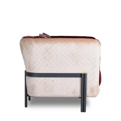 Mantellassi 1926 Armchairs<Universal red and white velvet armchair