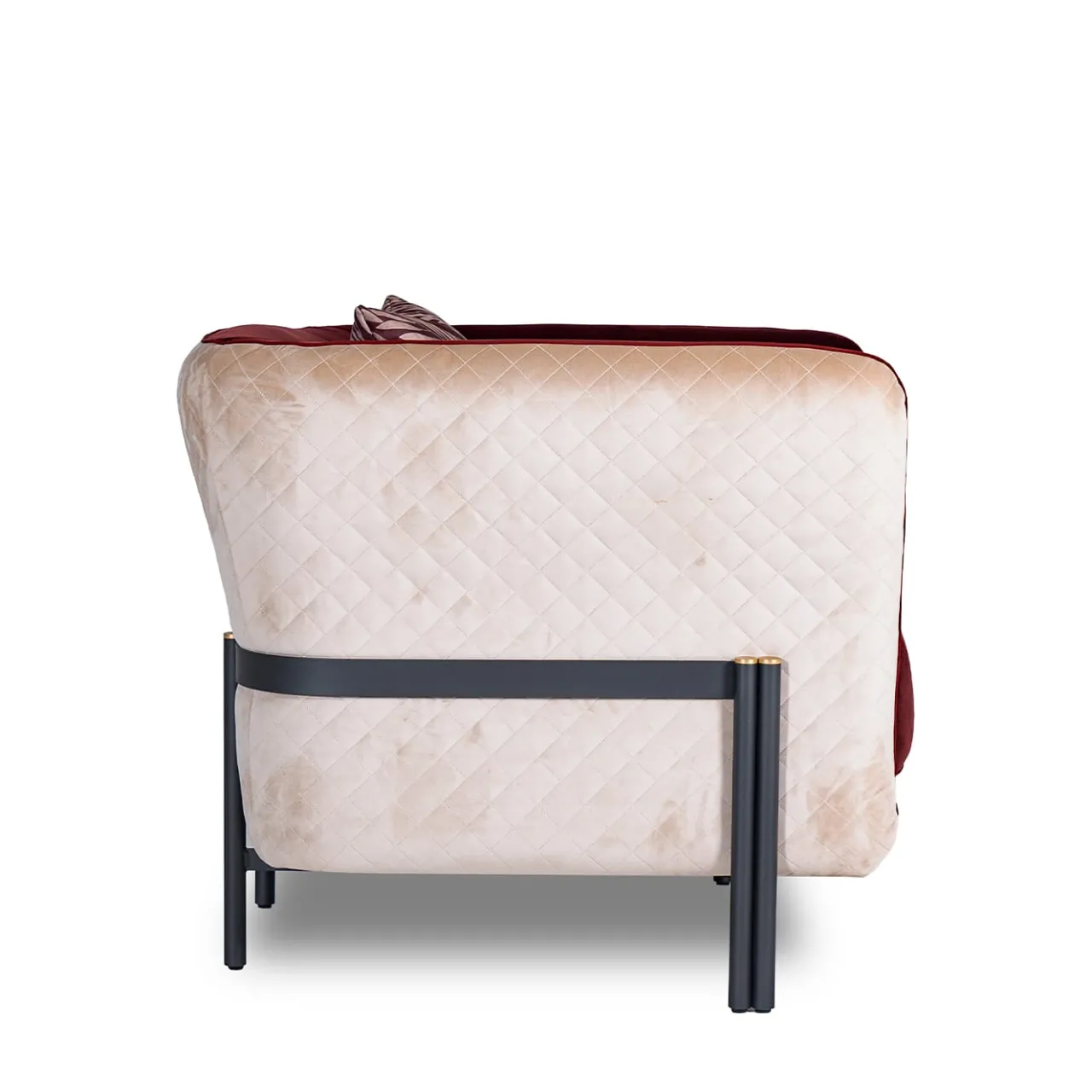 Mantellassi 1926 Armchairs<Universal red and white velvet armchair