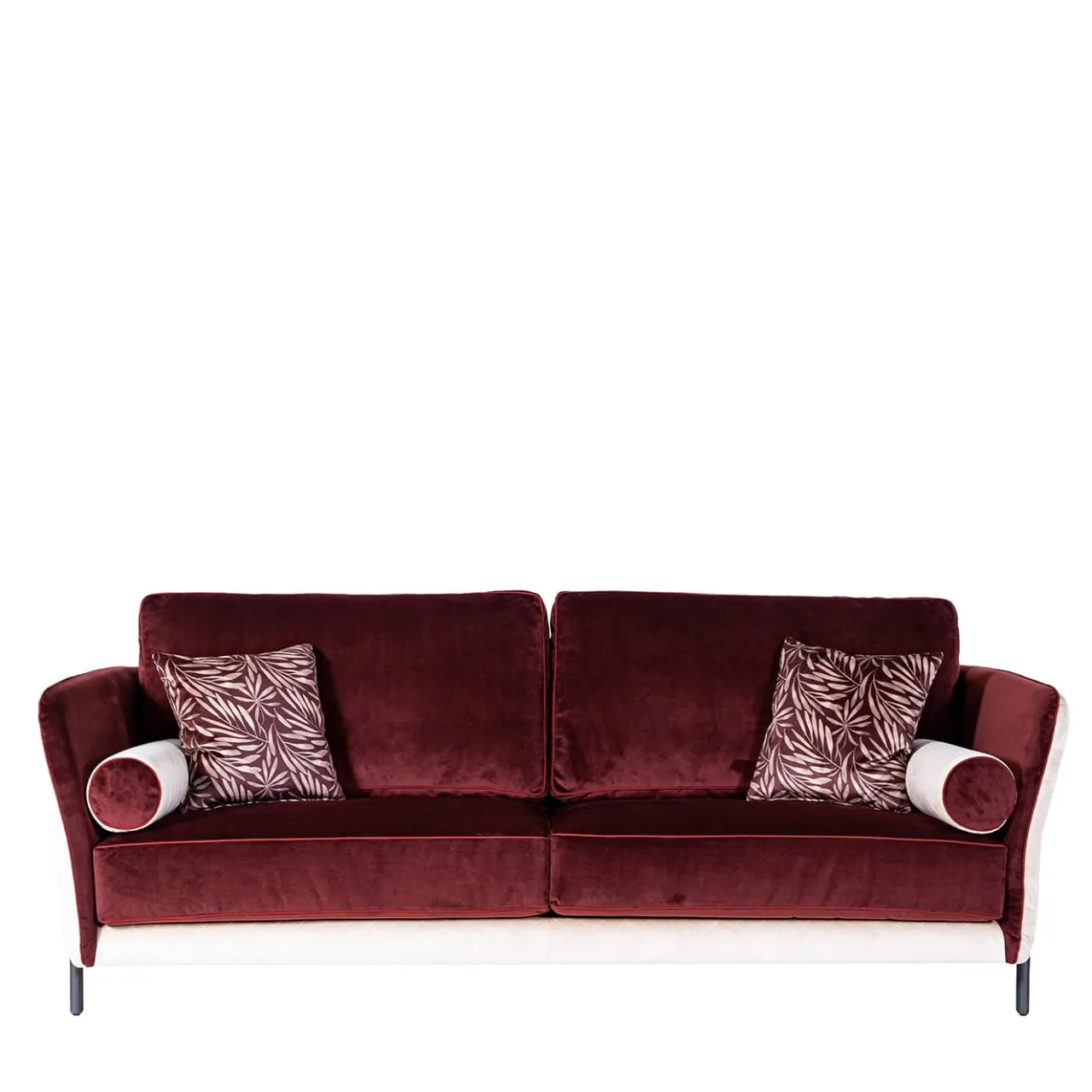 Mantellassi 1926 Sofas<Universal red and white velvet sofa