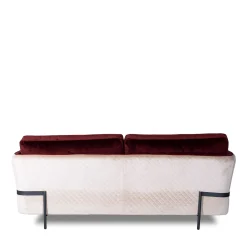 Mantellassi 1926 Sofas<Universal red and white velvet sofa