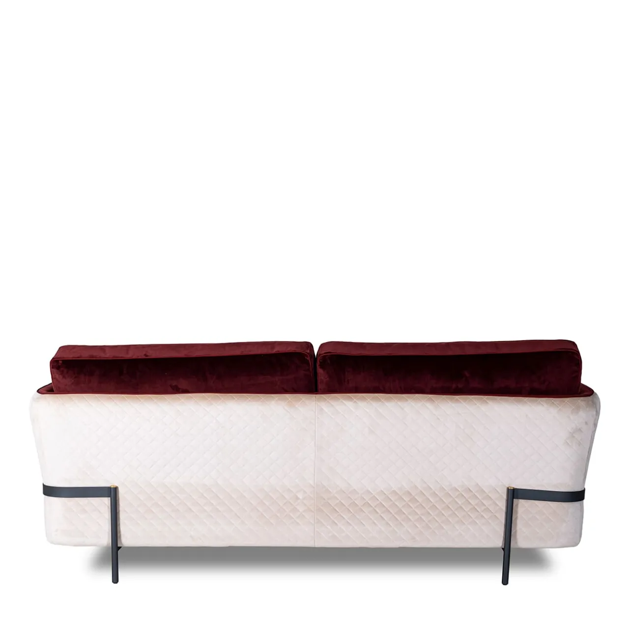 Mantellassi 1926 Sofas<Universal red and white velvet sofa