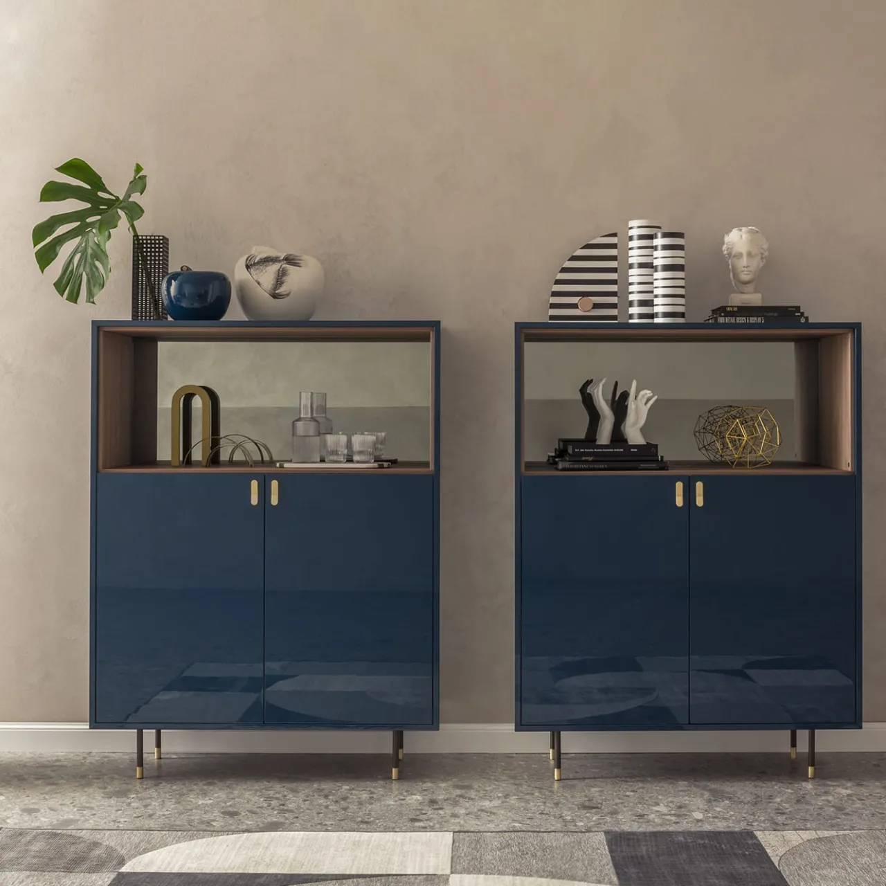 Morica Design Cabinets<Universe Cobalt-Blue Cabinet