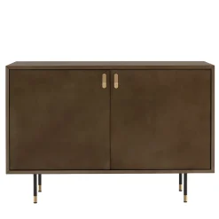 Morica Design Bar Cabinets<Universe 2-Door Bronze Bar Cabinet with Brass Details