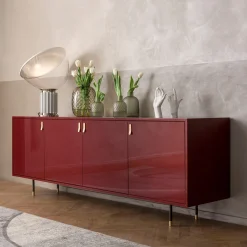 Morica Design Sideboards Buffets<Universe 4-Door Marsala-Red Sideboard