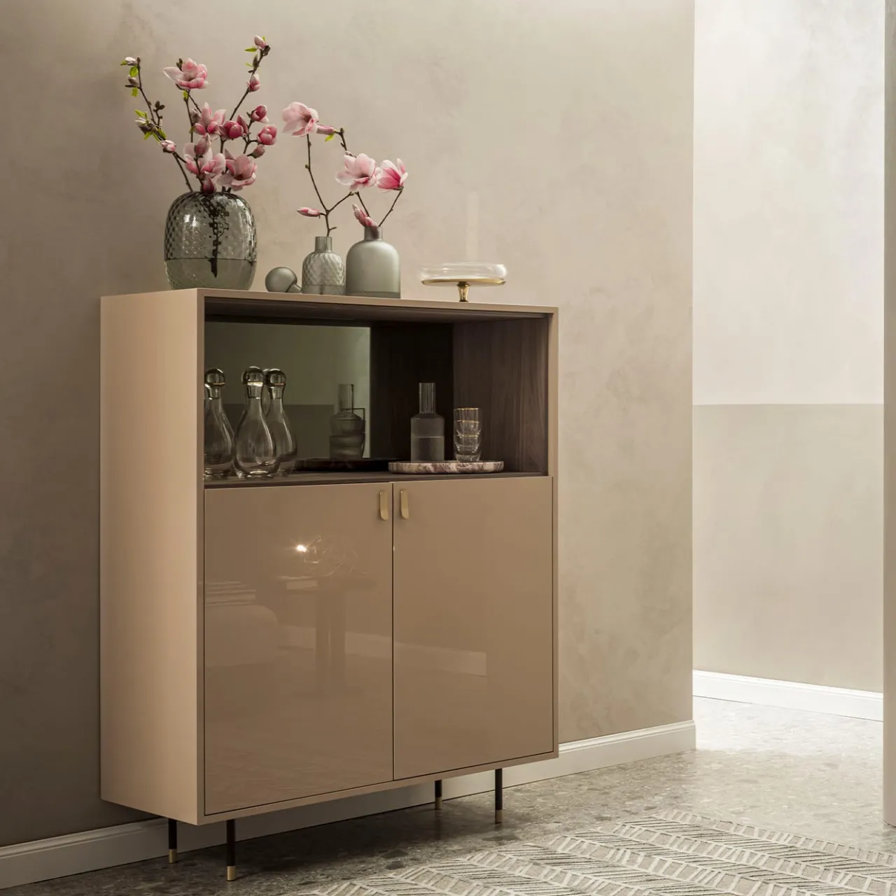 Morica Design Cabinets<Universe Powder-Pink Cabinet