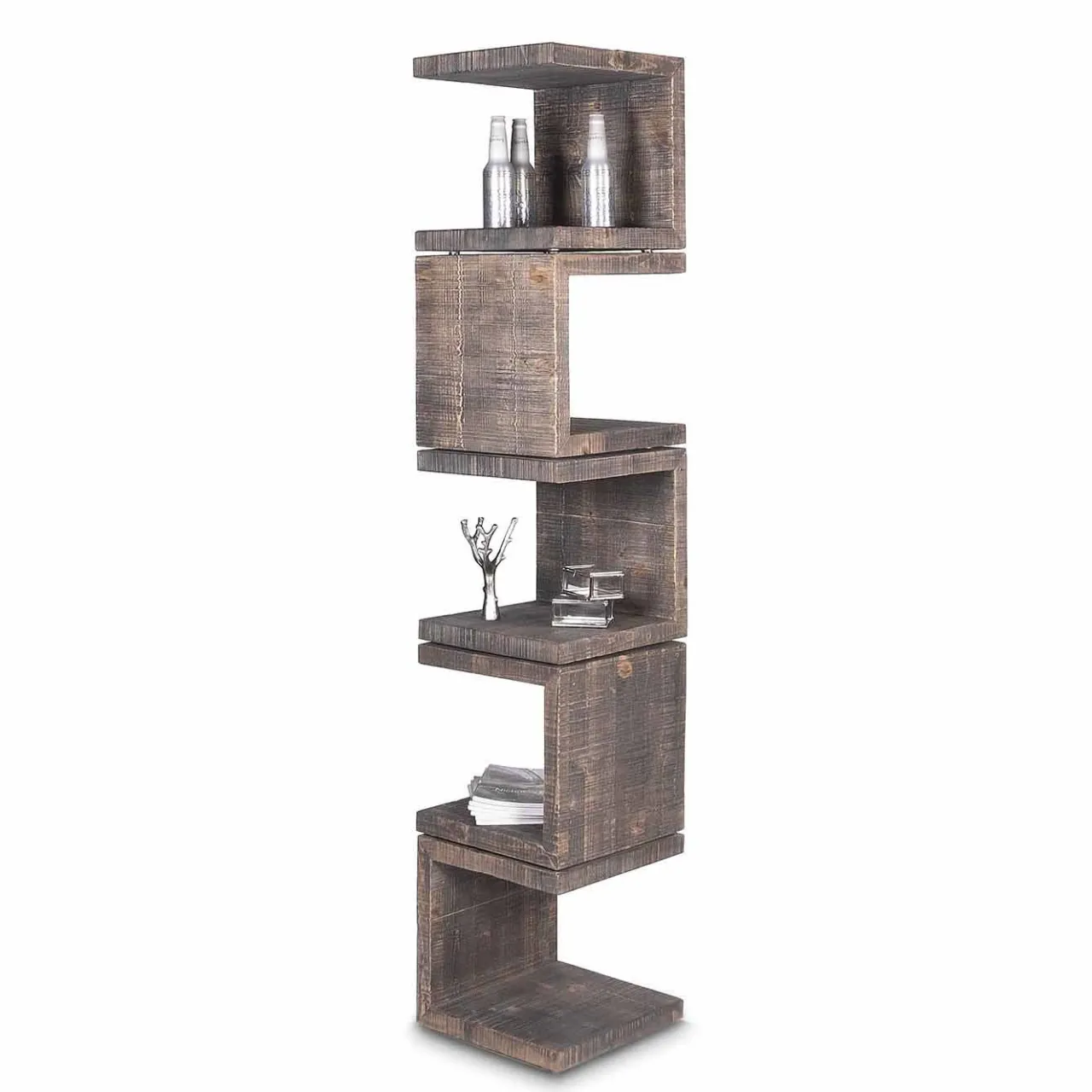 Arkof Bookcases<Uno Totem Brown Bookcase by Fabrizio Contaldo
