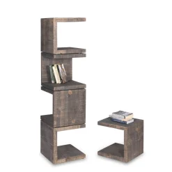 Arkof Bookcases<Uno Totem Brown Bookcase by Fabrizio Contaldo