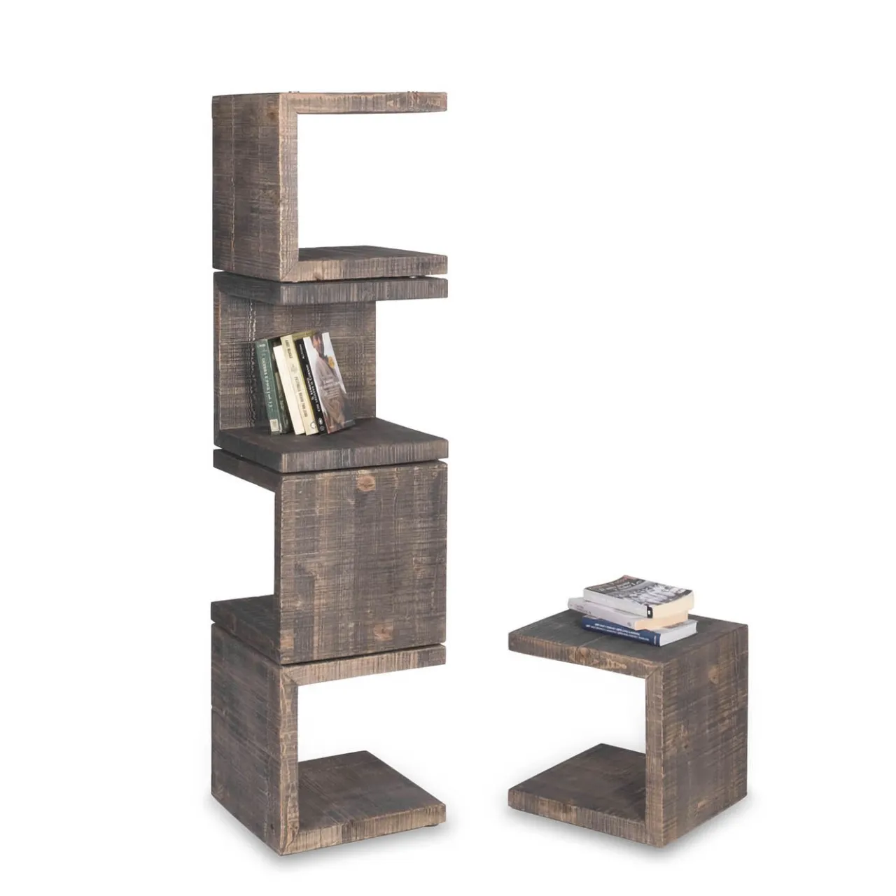 Arkof Bookcases<Uno Totem Brown Bookcase by Fabrizio Contaldo