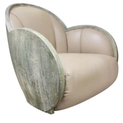 Sergio Villa Armchairs<Uovo Nature Armchair by Carlo Rampazzi