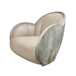 Sergio Villa Armchairs<Uovo Nature Armchair by Carlo Rampazzi