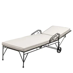 Bronzetto Outdoor Chaises & Daybeds<Upholstered Iron Sun Lounger